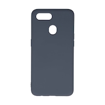 Newface - 217 - Oppo A12 Kılıf Nano İçi Kadife Silikon - Muratech - - Gri