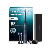Philips Sonicare Series 6100 Elektrikli Diş Fırçası - Yeni Nesil Teknoloji, Basınç Sensörü, 6 Fırçalama Ayarı, Smartimer, Brushpacer, 21 Günlük Çalışma Süresi, Seyahat Çantası, Lacivert, Hx7403/07