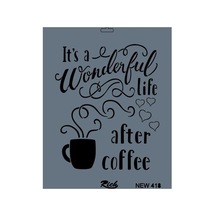 Mey İthalat Rich New Seri N-418 Stencil 35x25 Cm Belirtilmemiş