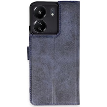Newface Xiaomi Redmi 13c Kılıf Trend S Plus Kapaklı Kılıf - Lacivert Newface Redmi 13c Kılıf