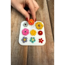 Rufus Concept Çiçek Süsleme Set3 Silikon Mum Kalıbı Beyaz
