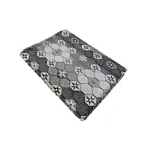 4m2 Yıldızlı Desen Serme Halı Örtüsü, Halı Koruyucu, Çok Amaçlı Pike, Savan Bordo - Krem