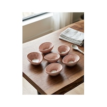 6 Parça Pudra Pembe Kahvaltı Ve Çerezlik Kasesi Seti-retro Sosluk &ikramlık Kase Pembe - 940794198 Pembe