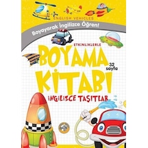 Taşıtlar - Etkinliklerle Boyama Kitabı İngilizce- Akıllı Zebra