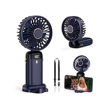 Dijital Göstergeli Mini Vantilatör, Şarjlı Masaüstü Vantilatör, Taşınabilir 12000 Rpm El Fanı, Ergonoik Tasarım, Kademeli Ve Sessiz Çalışma, Soğutucu Mini El Fanı, El Tipi Ve Masaüstü Kullanım