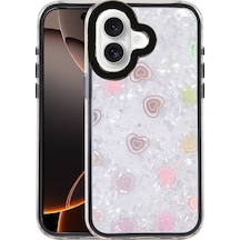 Apple iPhone Uyumlu  16 Uyumlu Lumi Desenli Kapak - Siyah