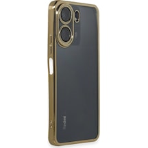 Ilkeshop Newface Xiaomi Redmi 13c Kılıf Razer Lensli Silikon - Gold