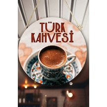 Türk Kahvesi Cafe Restoran İçin Duvar, Kapı, Çift Taraflı Askılı Pano Karşılama Tabela, Kahve Tablo