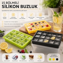 Büro Ev Ofis Buzdolabı İçin Renkli Silikon 15bölme Pratik Buz Kalıbı Diğer