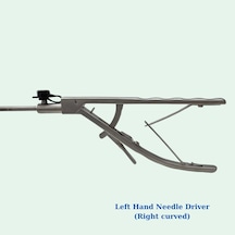 Laparoskopik Aletler-praticmed - Needle Holder - Sağ El - Curved