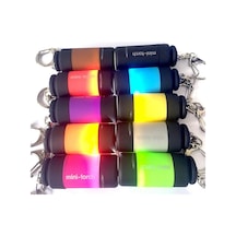 Gri 1 Adet Açık Spor Kamp Su Geçirmez Mini Led Işık Usb Şarj Edilebilir El Feneri Lambası Cep Anahtarlık Usb Şarj Edilebilir Cep Anahtarlık El Feneri Gri