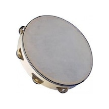 Derili Ahşap Kasnak Zilli Tef Çap 22 Cm