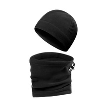 Eke Tekstil 2'li Set Soğuk Geçirmez Polar Boyunluk Ve Polar Bere Siyah