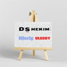 Diş Hekimlerine Özel Tasarımlı İroka Ayaklı Masa Üstü İsimlik