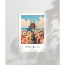 Çerçevesiz Poster Barcelona Mimari