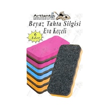 Yazı Tahta Silgisi Eva 6 Adet Beyaz Yazı Tahtası Silgisi Kaliteli Keçe Uçlu Eva Okul Sınıf Ofis Kuru Silgi Diğer