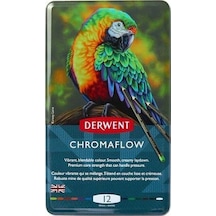 DERWENT CHROMAFLOW 12'Lİ METAL KUTU YENİ