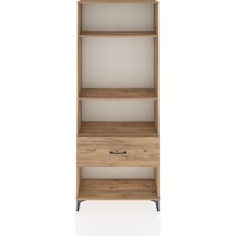 Arges Dolap 3 Raflı Tek Çekmeceli 88x30x221 Çam-çam Çam