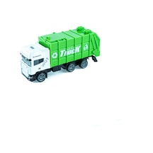 Oyuncak Çöp Kamyonu Metal Mini Çek Bırak 12 Cm