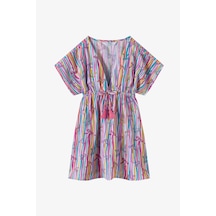 Penti Renkli Kız Çocuk Ribbon Trim Kaftan Çok Renkli