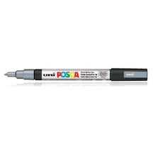 Tahtakalehobi Uni Posca Pc-3M Boyama Markörü 0.9-1.3 Mm Metalik Gümüş