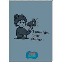 Keskin 12 17 Kuşe Kapak Anne Sözleri Not Defteri - Benim İçim Rahat Etmiyor Çok Renkli