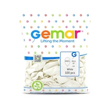 İç Mekan - Beyaz Balon 10 Inc - 26cm - 100pcs 5468 Çok Renkli
