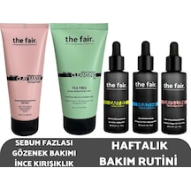 The Fair Sebum Fazlası İçin Gözenek Bakımı İnce   Haftalık Bakım Rutini Seti