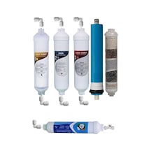 Aqua Bella Kapalı Kasa Su Arıtma Cihazı Uyumlu 6'lı Inline Su Filtresi 9 Aşamalı