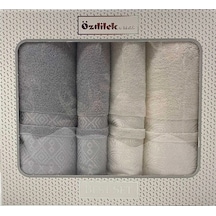 Özdilek Dory Best Set Hamam Takımı - Krem-gri Gri - Krem