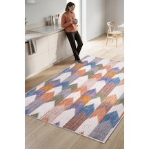 Raschel Carpet Premium Bohem Yıkanabilir Leke Tutmaz Modern Mutfak Halısı Multi Renkli Özel Seri Kaymaz Taban Halı Yolluk Kilim Rc Multı Mutfk 001 Çok Renkli