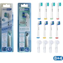 Comfy + 3d Maxcare Oral-b Uyumlu Diş Fırçası Başlıkları + Fırça Koruma Kapağı