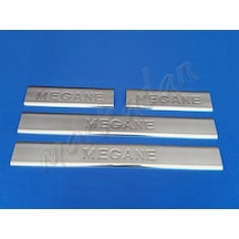 Renault Megane 2 Krom Kapı Eşiği 2004-2010 4 Parça Paslanmaz Çeli (431422627)