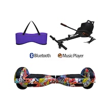 Citymate Elektrikli Kaykay Hoverboard Akıllı Denge 6.5 Inch + Hoverkart + Çanta Extrem63 Paket D11