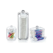 3 Lü Organizer Set Akrilik Beyaz Tr Diğer