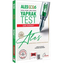 Yargı Yayınları 2026 Ales Vıp Sayısal Sözel Yetenek Çek Kopart Yaprak Test