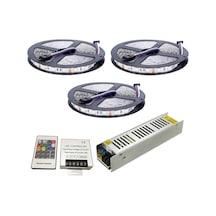 15 ve 20 Metre Şerit Led Rgb 5050 Smd İç Ve Dış Mekan Kombini