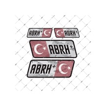 Mr.Sticker-Bt17 Reflektif Ab Rh Pozitif (+) Kan Grubu Etiket Seti