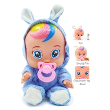 Ağlayan Ve Konuşan Et Bebek 20 Cm Su İçen Bebek Oyuncağı 3+ Yaş Mavi