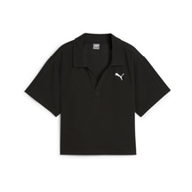 Puma Her Polo Kadın T-Shirt-Siyah