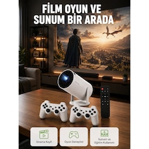 10.000 Oyun Destekli, Çift Kollu 4k Projeksiyon Hdmı, Usb, Aux, Ethernet Yok Yeni Nesil - Lisinya