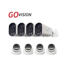 8 Adet 2mp Ahd Güvenlik Kamerası Full Hd, Gece Görüşlü