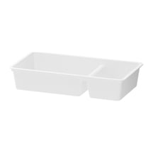3 Adet Plastik Sepet 3'lü Set Düzenleme Kutusu 33x17 Cm Düzenleyici Kutu Beyaz - 907483866 Beyaz