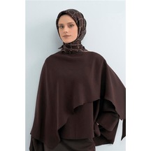 Armine İpek Eşarp 2026 Yaz - 9538-31 Kahverengi Twill