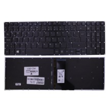 Acer Uyumlu Aspire A515-51G, E5-573Tg, E5-574Tg Notebook Klavye Işıklı Siyah - Işıklı