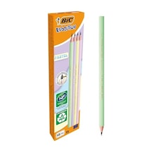 Bıc Evolution Pastel Kurşun Kalem, 12'li Kutu, Kıymık Oluşturmaz, Çiğnemeye Karşı Dayanıklı, Kolay Açılır 124-Pembe