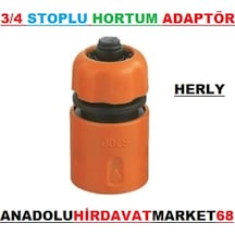 Herly Stoplu Hortum Musluk Bağlantı Adaptörü 3/4 Hortum