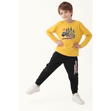 Fyk Kids Erkek Çocuk Baskılı Alt-üst Takım Sarı