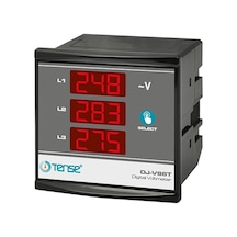 Dj-v96t Dijital 3 Faz Voltmetre 5v - 500v Ac 50/60 Hz