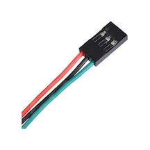 3 PİN 0,25MM KABLOLU DUPONT KABLO 10CM - TEK TARAFLI